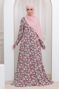 JUBAH PRINTED 36.14 - WINE